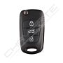 Comando Hyundai flip Três Botões - IX20 Com Id 60