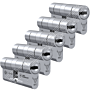 Cilindro M&C Move 32x32mm niquelado, Pack 5 cilindros mestrados