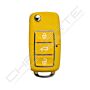 Comando KD 3 Botões tipo VW Amarelo