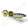 Cilindro ST8 Chaviarte ST8F3636L latonado, para portas Fichet