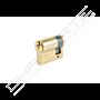 Cilindro Tesa TE5 30x10mm latonado