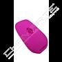 Capa silicone Renault, três botões, rosa