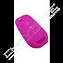 Capa silicone Renault, três botões, rosa