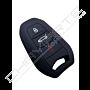 Capa Silicone Peugeot Três Botões Smartkey Preto