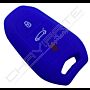 Capa Silicone Peug Três Botões Smartkey Azul
