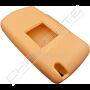 Capa silicone Citröen, flip dois botões, laranja