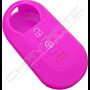 Capa silicone Fiat, flip três botões, rosa