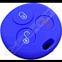 Capa silicone Smart, três botões (antiga), azul