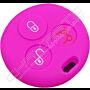 Capa silicone Smart, três botões (antiga), rosa