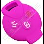 Capa silicone Smart, três botões, rosa