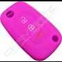 Capa silicone Smart, três botões, rosa