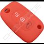Capa silicone Smart, três botões, vermelha