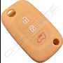 Capa silicone Smart, três botões, laranja