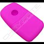 Capa silicone Volkswagen, flip três botões, rosa