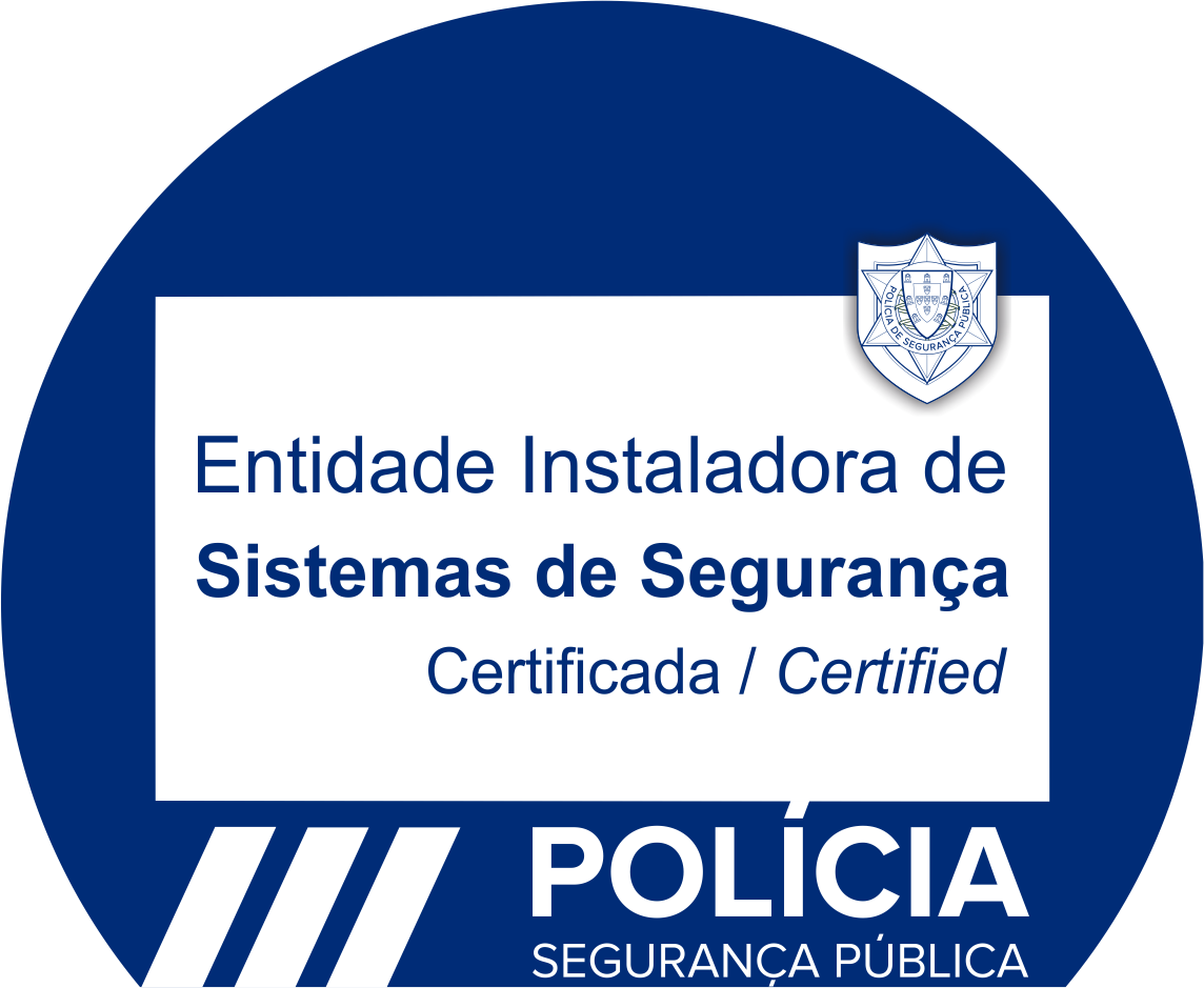Entidade instaladora de sistemas de segurança certificada  pela PSP