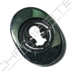 Espelho oval Mottura, para escudo de segurança de 50 mm, cromado