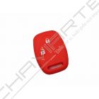 Capa silicone Honda, dois botões, vermelho