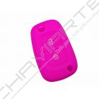 Capa silicone Renault, dois botões, rosa