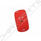 Capa silicone Opel, flip três botões, vermelho