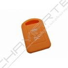 Capa silicone Opel, dois botões, laranja