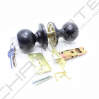 Puxador de bola Tesa 290060, com patilha e chave, negro
