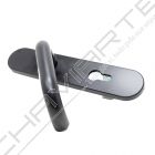 Puxador de muleta Tesa S1912EXNE, com espelho comprido, negro