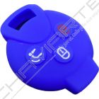Capa silicone Smart, três botões, azul