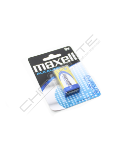 PILHA MAXELL 6LR61-B1 9V ALKALINE BLISTER DE 1 UNIDADE