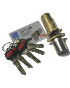 Cilindro ST8 Chaviarte ST8F3655N niquelado, para portas Fichet