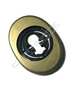 Espelho oval Mottura, para escudo de segurança de 50 mm, em bronze