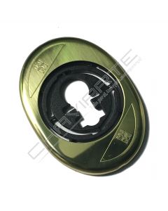 Espelho oval Mottura, para escudo de segurança de 50 mm, dourado