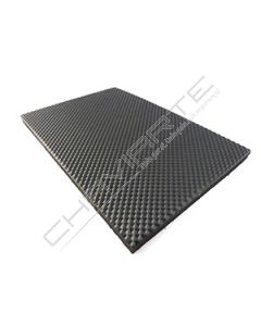 Placa microporosso Rombos 53cm X 90cm E=6mm Preto