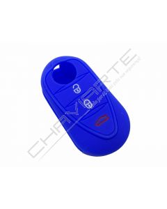 Capa silicone Alfa Romeo, três botões, azul