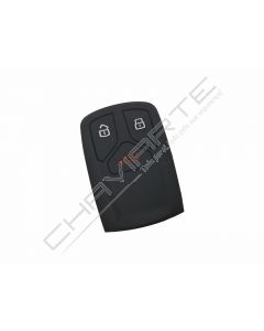 Capa silicone Audi, três botões Smart Key proximidade, negra