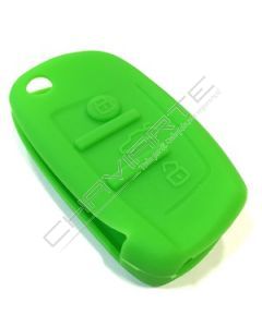 Capa silicone Audi, três botões, verde