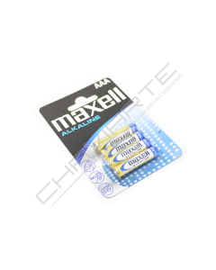 PILHA MAXELL LR03-B4 AAA ALKALINE BLISTER DE 4 UNIDADES