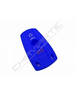 Capa silicone BMW, três botões, azul