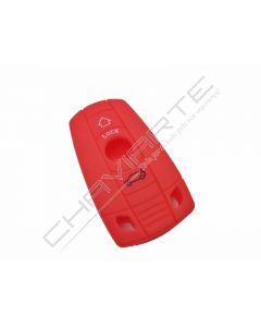 Capa silicone BMW, três botões, vermelho