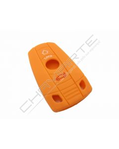 Capa silicone BMW, três botões, laranja