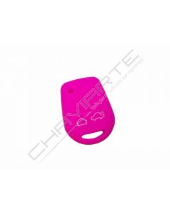 Capa silicone BMW, três botões, rosa