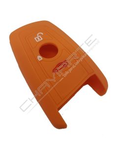 Capa silicone BMW, três botões, laranja