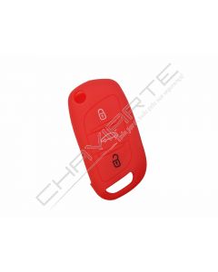 Capa silicone Citröen, nova flip três botões, vermelho