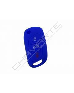 Capa silicone Citröen, nova flip três botões, azul