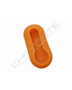 Capa silicone Fiat, flip três botões, laranja