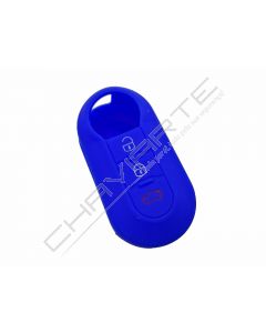 Capa silicone Fiat, flip três botões, azul