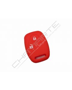 Capa silicone Honda, dois botões, vermelho