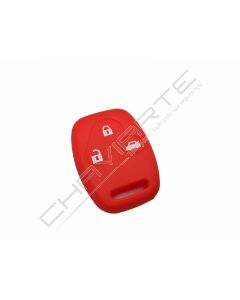 Capa silicone Honda, três botões, vermelho