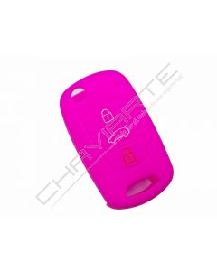 Capa silicone Kia, três botões, rosa