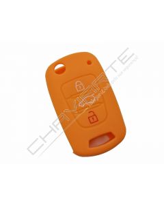 Capa silicone Kia, três botões, laranja