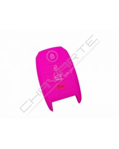 Capa silicone Kia, quatro botões, proximidade, rosa